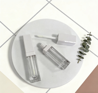 Offre Spéciale – Emballage de Rouge à Lèvres Liquide et Teinte à Lèvres à Marque Blanche – Tubes Vides Carrés en Plastique avec Capuchon Blanc pour Gloss à Lèvres 6ML