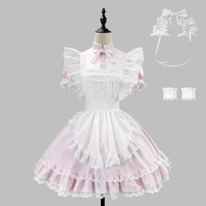 Lolita Maid Outfit Light Blue Dress With Lace Ruffles For Cosplay Princess Costume Spring 2026 - Product Image 4