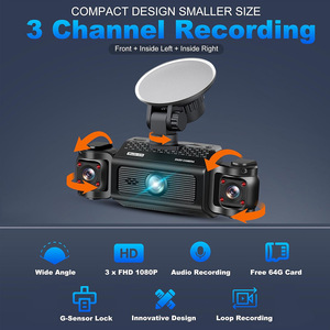 2025 Mới Giá nhà máy bán buôn Dashcam 1080P WIFI 4 ống kính Xe DVR ban đầu bảng điều khiển máy ảnh lái xe ghi Dash Cam hộp đen - Product Image 5