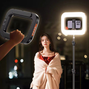 Luce ad Anello LED Ricaricabile da 8000mAh 20W per Selfie e <span class=keywords><strong>Video</strong></span>, Treppiede per Smartphone e Studio Fotografico - Product Image 1