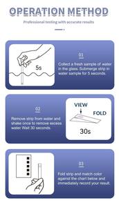 מי שפכים לשתייה ערכת בדיקת מים מתכת כבדה כספית רצועות בדיקת מי כספית - Product Image 5