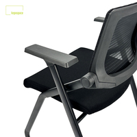Kespace chaise de formation à dossier moyen et support salle de réunion chaise de dossier de bureau simple confortable