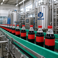 Usine de production de remplissage automatique de boissons gazeuses en bouteilles PET, machine de remplissage de boissons gazeuses, eau gazeuse, boissons non alcoolisées