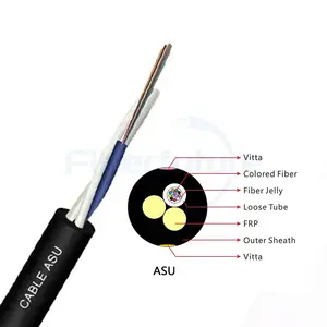 High cost-effectiveness Lightweight ASU 80 Fiber Cable 6 core G652D PE LSZH Jacket Outdoor Aerial Fiber Optical Cable