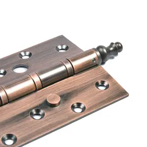 HM1241 сверхпрочные патио медные дверные петли из нержавеющей стали матовая красная древняя головка короны 6 дюймов противоугонные ногти - Product Image 3