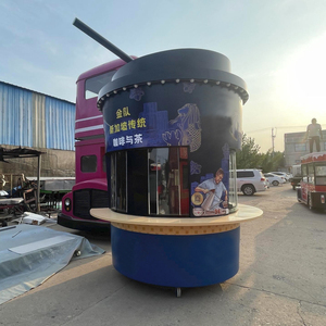 Thiết Kế Độc Đáo Cà Phê Cup Hình Dạng Thực Phẩm Xe Tải Mini Xách Tay Thực Phẩm Nhỏ Bán Hàng Tự Động Kiosk Xách Tay Modular Đơn Vị Cho Cắm Trại & Khu Nghỉ Mát Sử Dụng - Product Image 5