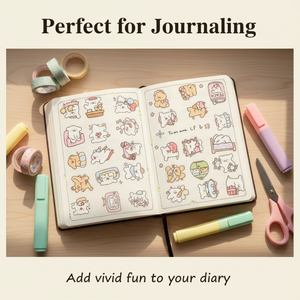 Waterproof decorative Korean-style cute and adorable animal <b>stickers</b>; customised cartoon die-cut <b>stickers</b>; bed <b>sheets</b> with a tra - Product Image 4