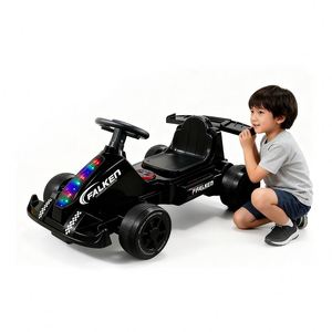 Coche Eléctrico Moderno para Niños, Juguete Montable con Función de Pedal, Batería de 6V4Ah, Construcción de Plástico, Carrocería Blanca, Música y Luces - Product Image 1