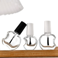 Flacon compte-gouttes en verre dépoli transparent ambré pour huiles essentielles 2ml-20ml, flacon de sérum avec bouchon applicateur, emballage cosmétique vide en vrac pour vernis à ongles