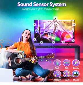 ไฟ LED หน้าจอสีสำหรับตกแต่งพื้นหลังทีวีกล้องแบบซิงโครนัสไฟบรรยากาศทีวี - Product Image 5