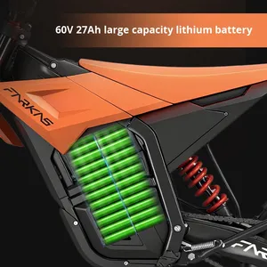 ขายตรงจากโรงงาน มอเตอร์ไซค์มอเตอร์หน้ากำลังสูง 3500W รุ่น S1S2 รถแข่งสองล้อ ความเร็ว 65 กม./ชม. - Product Image 3