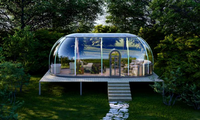 Dôme à bulles PC au design moderne, installation facile, pour site de glamping et resort avec vue sur la montagne