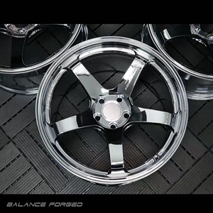 Jantes de voiture ADVAN Racing personnalisées, forgées, monobloc, couleur noire, 5 branches, en alliage, pour Rays Golf Toyota <span class=keywords><strong>Aygo</strong></span> Skoda Octavia - Product Image 6
