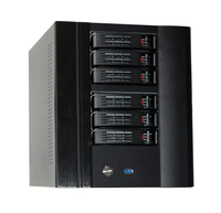 Boîtier NAS pour ordinateur avec USB 3.0, compatible Mini ITX, idéal pour le bureau, serveur NAS de bureau à 6 baies avec fonction Hot Swap