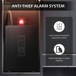 Coffre-fort de nouvelle conception avec serrure électronique à <span class=keywords><strong>code</strong></span> et empreinte digitale, à une seule porte, pour usage domestique - Product Image 5