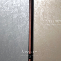 Vissney Hot New Art Peinture Murale Velours Acrylique Effet Soie avec Revêtement Liquide à Paillettes Métalliques
