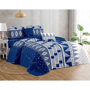 Ensemble de Literie Style Américain, Motif Imprimé, Garnissage Coton, Couette Douce et Jetés de Lit pour Usage Domestique - Product Image 4
