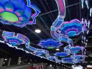 Yeni yıl dekorasyon açık büyük çin festivali fener gösterisi LED ışıkları ile satılık
