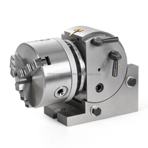 BS 4Inch 3 Jaw Chuck Dividing Head Precision Semi Universal Indexing Head Tailstock Milling Set For Milling Machine Rotary Table