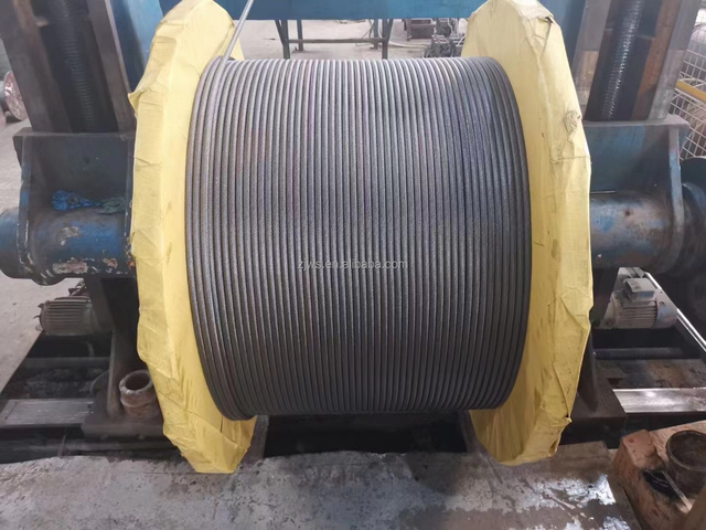 Steel Wire Rope 6X12+7FC Electric Galvanized Strand with Oil Yellow Grease