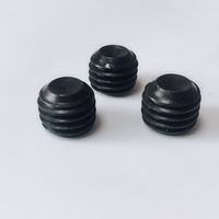 Vis de fixation sans tête de qualité A, concaves, à empreinte hexagonale fraisée, finition oxyde noir, pour l'industrie de la construction