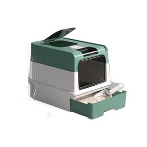 Auto-limpeza automática inteligente <span class=keywords><strong>Cat</strong></span> Litter Box Inteligente Pet Fornecimento WC Feito de <span class=keywords><strong>PP</strong></span> durável Material para Kitties - Product Image 1