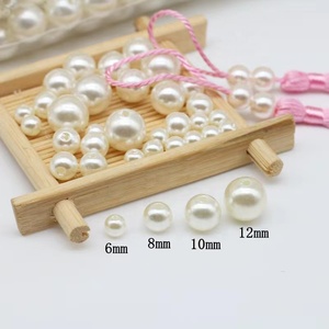 ลูกปัดพลาสติกเลียนแบบมุก ABS คุณภาพสูง ขนาด 3 มม.-30 มม. สำหรับทำเครื่องประดับ DIY ขายส่ง - Product Image 1
