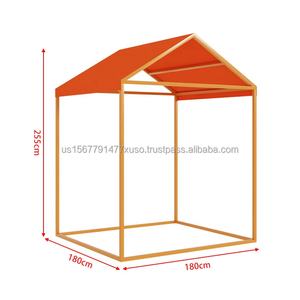 New Outdoor Stall Display <b>Trolley</b> 3-<b>Wheel</b> Stainless Steel Ice Cream Kiosk Portable Drink Booth Mobile Food Station Stand Rust - Product Image 6