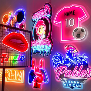 Letrero de neón 3D Color personalizado UV Impreso Sexy Lady Led Sign Letras Letrero de neón para boda - Product Image 6