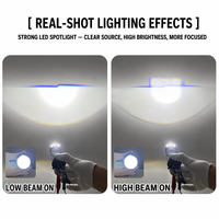 Ampoule de phare LED H4 avec lentille laser, super lumineuse, faisceau haut/bas, plug and play pour voiture et moto
