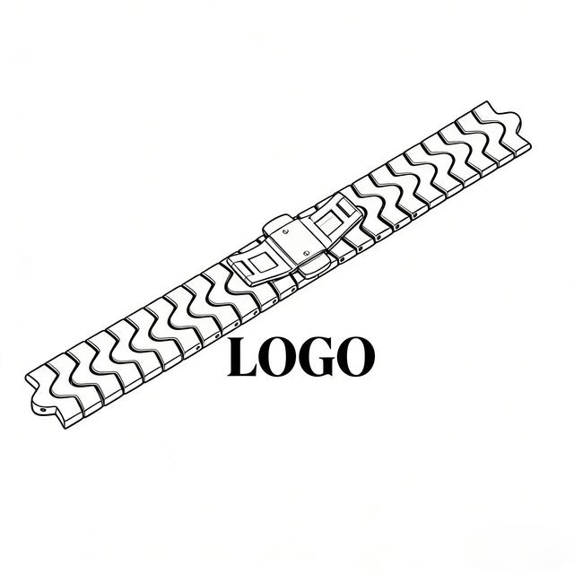 Luxury Custom Zinc Alloy Metal Watch Band Breathable Design Diamond-Cut Chamfers High-End Watch Bracelet Case Integration