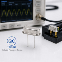 Résonateur à cristal de quartz DIP en métal EVJA8 HC-49U 4 MHz 30 pF 50 ppm