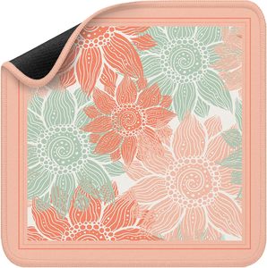 Tapis <span class=keywords><strong>de</strong></span> jeu <span class=keywords><strong>de</strong></span> mahjong et <span class=keywords><strong>de</strong></span> <span class=keywords><strong>société</strong></span> moderne à thème fleur <span class=keywords><strong>de</strong></span> pêcher élégant, qualité supérieure, design unique, cadeau pour les passionnés <span class=keywords><strong>de</strong></span> <span class=keywords><strong>jeux</strong></span> - Product Image 1