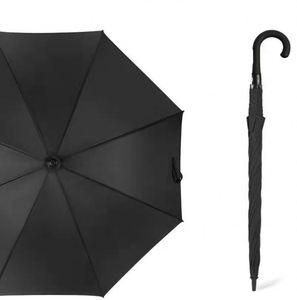 Paraguas Comercial Anti-UV de Apertura Automática para Sol y Lluvia, con Mango Largo de Madera y Logotipo Personalizado - Product Image 4