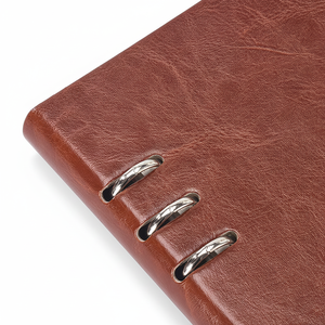Cuadernos Personalizados de Hojas Sueltas Encuadernados en Cuero A5, Planificadores de Negocios B5 y Planificadores de Reuniones de Oficina A6 con Logotipo Impreso - Product Image 1