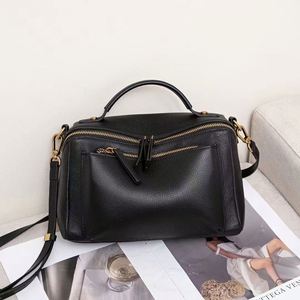 Bolso Casual de Cuero Genuino Vintage para Mujer, de Alta Calidad, a la Moda, Impermeable, Versátil, de Hombro y Bandolera - Product Image 3