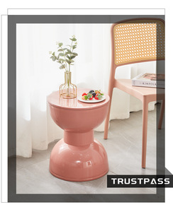 Dining Round Plastic <strong>Stool</strong> Modern Indoor Home Luxury <strong>Foot</strong> <strong>Stool</strong> Living Room Furniture <strong>Coffee</strong> <strong>Table</strong> - Product Image 2