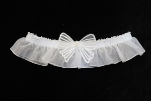 M80215-2 jarretière de mariée mignonne en <span class=keywords><strong>dentelle</strong></span> avec appliques en <span class=keywords><strong>dentelle</strong></span> - Product Image 4
