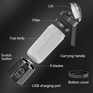 Una Solución Nutricional Completa, Mezcla de Batidos de Proteínas, Jugos Frescos y Smoothies en Cualquier Lugar con una Batería Robusta y de Larga Duración - Product Image 5