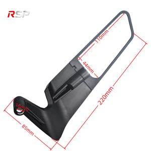 Nouveau rétroviseur universel pour <span class=keywords><strong>moto</strong></span> en ABS, réglable, style aile, anti-éblouissement, de remplacement pour <span class=keywords><strong>moto</strong></span> de route - Product Image 2