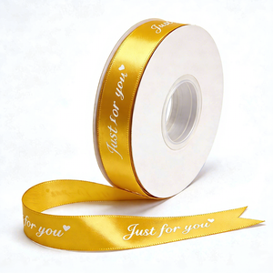 Nastro in Raso di Alta Qualità 25 mm con Logo Personalizzato Stampato per Regali e Decorazioni Fai-da-Te per Feste - Product Image 5