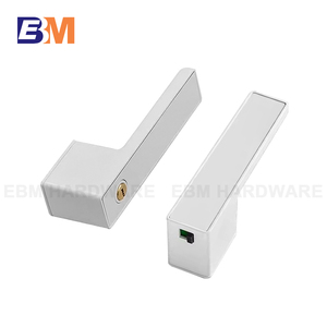 Современный дизайн Минималистичная дверная ручка для спальни, минималистичный дверной замок из цинкового сплава с ключом, бесшумный замок с магнитным рычагом - Product Image 2