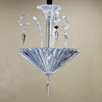 Lustre moderne de luxe avec bras en spirale et pampilles en forme de glaçons pour la maison, l'hôtel, la salle à manger, éclairage de plafond