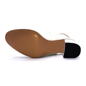 De alta calidad de piel de oveja de moda correa de tobillo mujer peces boca sandalias - Product Image 6