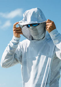 Ringan kustom UPF 50 + perlindungan Uv bernapas cepat kering kaus memancing pria Hoodies memancing Camo Uv50 sublimasi - Product Image 5