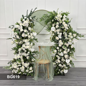 Arco de Boda Artificial con Flores de Seda Simuladas Románticas para San Valentín, Navidad y Eventos de Boda - Tamaño Personalizable - Product Image 2