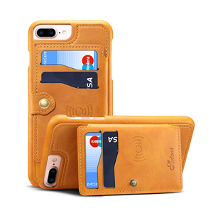 A prueba de golpes caso de cartera de cuero pu puede palo soporte de coche de caso para el iphone 7 plus para iphone 8 plus - Product Image 5