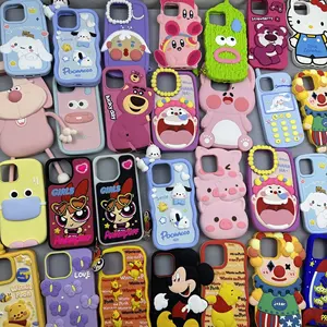 Harga Unit 0.49 casing silikon murah untuk iPhone grosir tempat kartu pelindung kamera kulit antigores ponsel 11 12 13