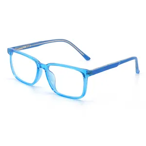 TR90 rettangolo professionale per bambini adolescente lumiere bleu ragazze bambini lunetta optique homme occhiali rotondi blu chiaro