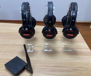 Cuffie e Trasmettitore per Silent Disco a Tre Canali, Auricolari Wireless RF988 - Product Image 4